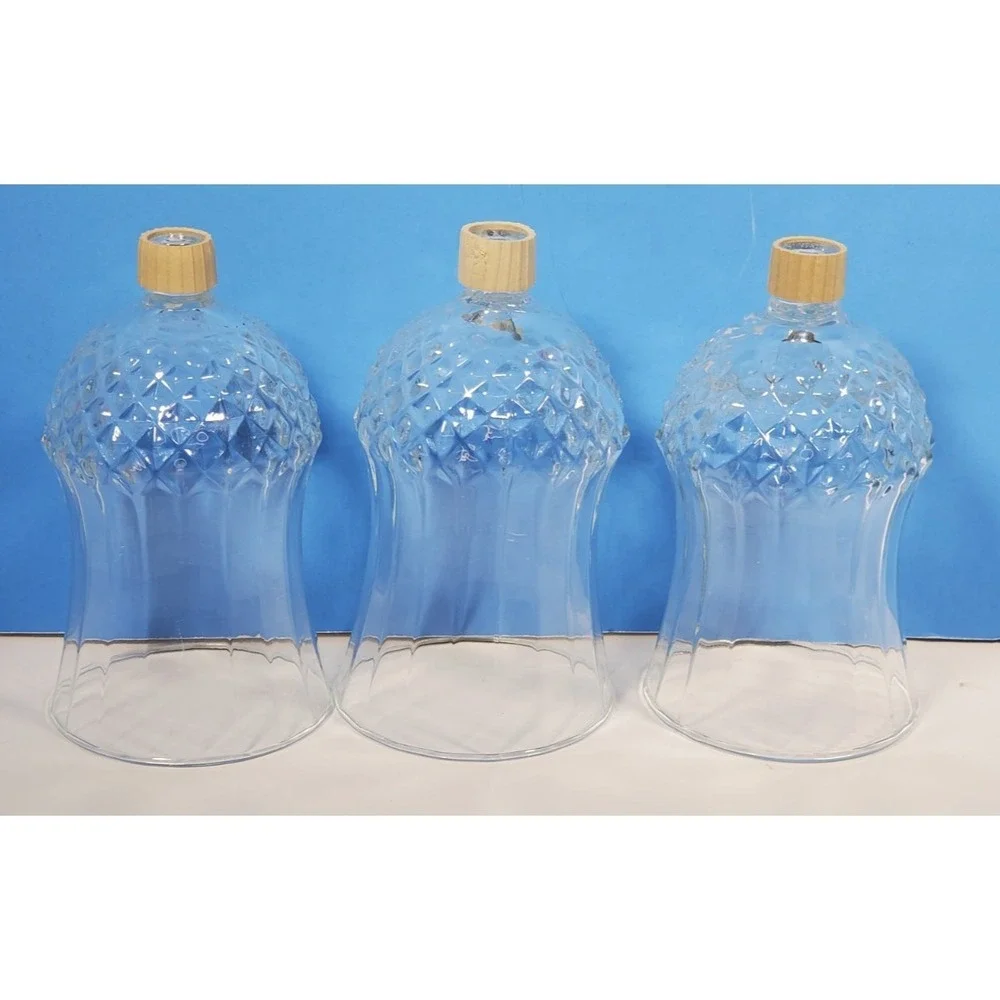 Vintage Votive Cups Starburst Glass Peg Candle Home Interior New Grippers‎ QTy 3